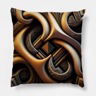 Epic, Dark orange, Nerd, With pattern, Si-fi, deco Pillow