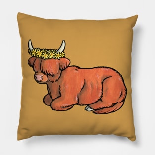 Highland coo Pillow