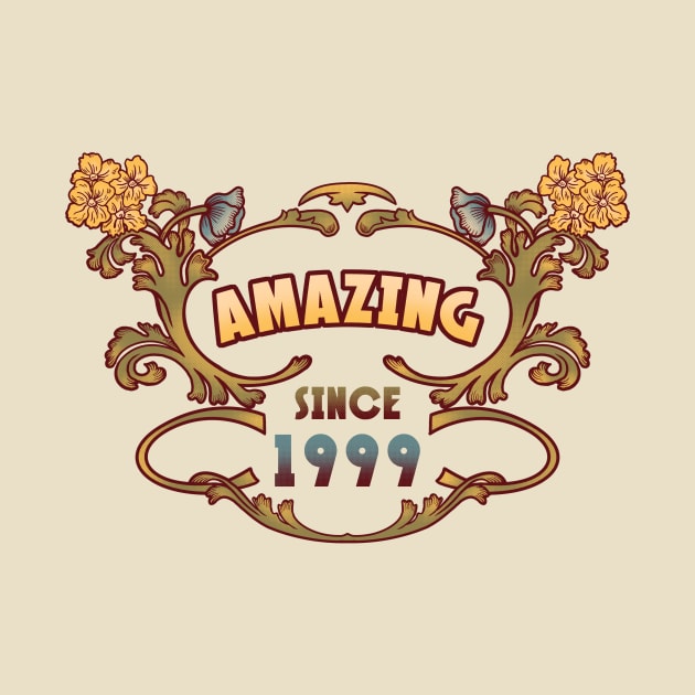 AMAZING SINCE 1999 art nouveau vintage retro 90s by leepianti