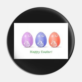 Happy Easter Greeting Card Pin