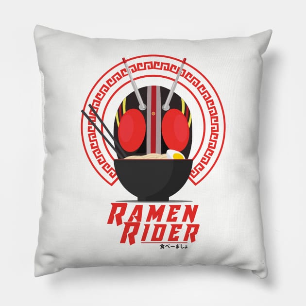 Ramen Rider Pillow by hageru.co