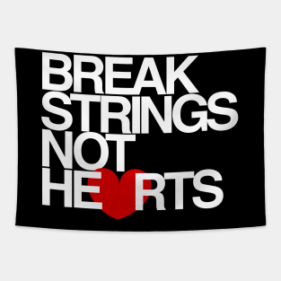 Break Strings Not Hearts by CoVA Tennis Tapestry