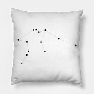 Aquarius - Minimalist Zodiac Art Pillow