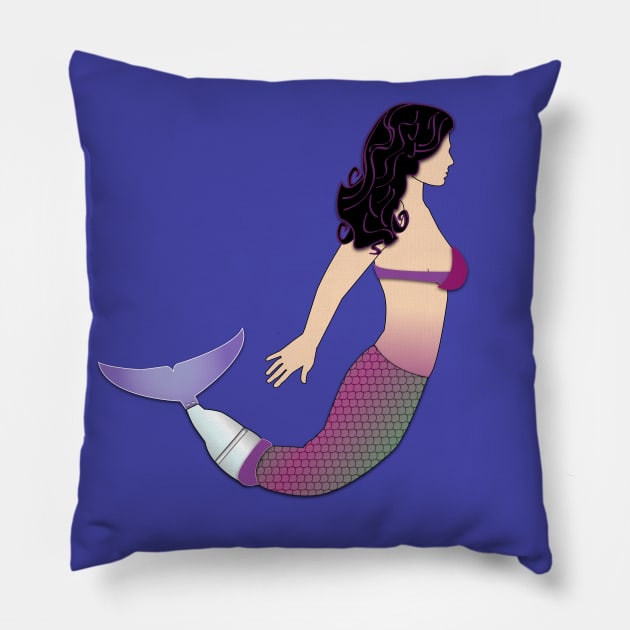 Amputee Mermaid Pillow by RollingMort91