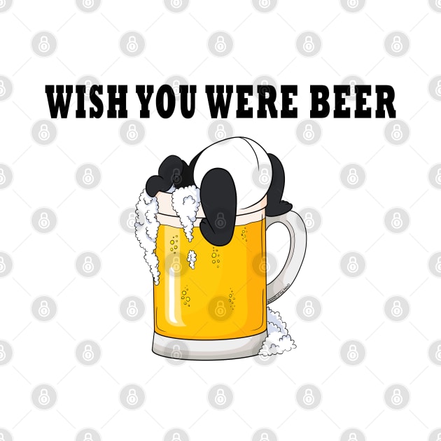 Wish You Were Beer - Funny Panda by Band of The Pand