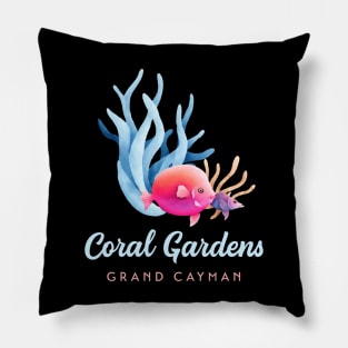 Coral Gardens Grand Cayman Coral Reef Tropical Fish Pillow