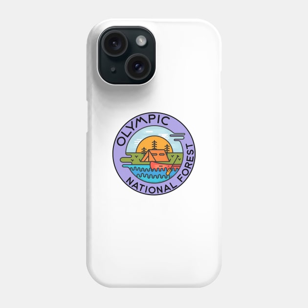 Olympic National Forest Washington Camping Canoe Phone Case by DD2019