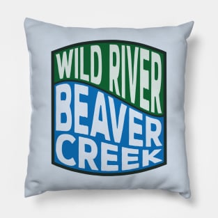 Beaver Creek Wild River wave Pillow