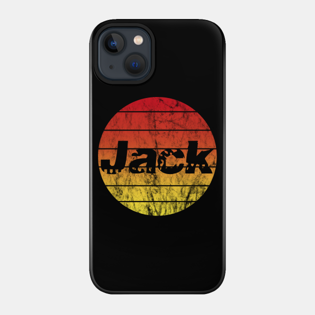 Name Jack in the sunset vintage sun - Jack - Phone Case