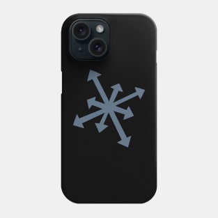 Large Snowflake Digital Illustration in Blue Phone Case
