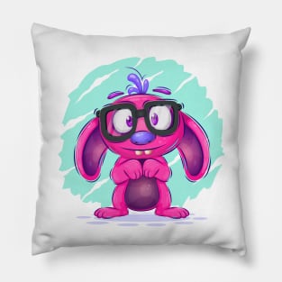 Shy cartoon monster Pillow