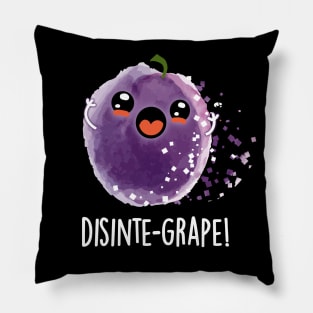 Disinte-grape Cute Disintegrating Grape Pun Pillow