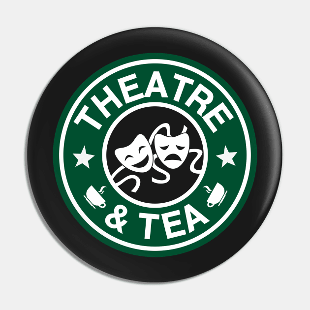 Theatre and Tea Pin by KsuAnn