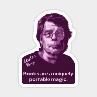 Stephen King Portrait and Quote Magnet