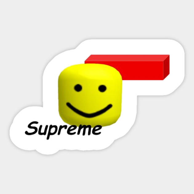 camiseta supreme roblox Supreme X Roblox Supreme Pegatina Teepublic Mx