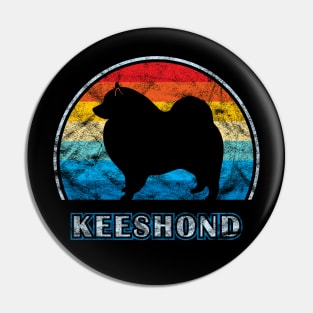 Keeshond Vintage Design Dog Pin