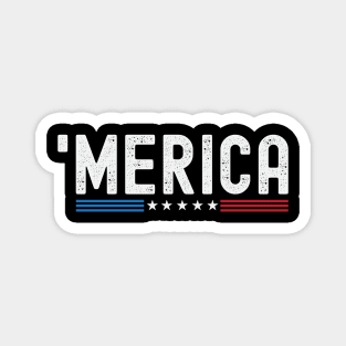 4th Of July Independence Day 'Merica Patriotic US Flag Magnet