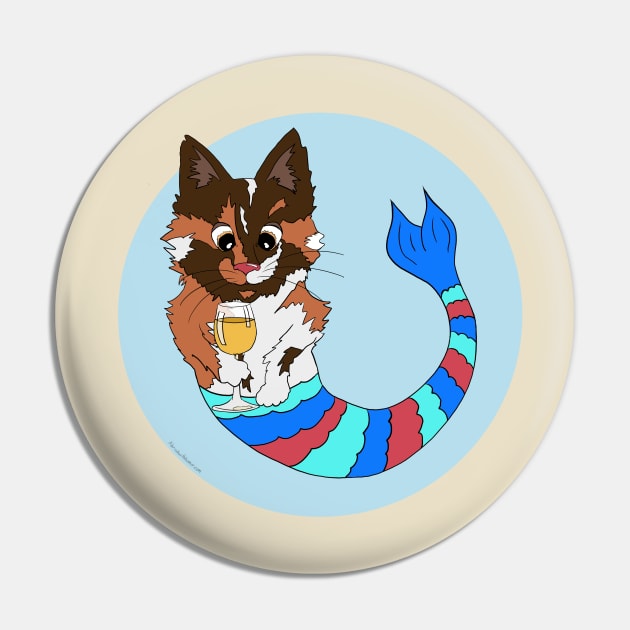Tilly the Tortie Pin by abrushwithhumor