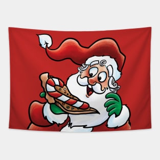 Candy Cane Pizza Tapestry