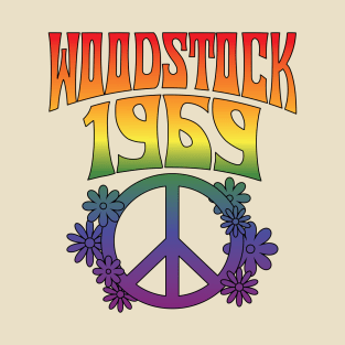 Woodstock 1969 Retro Vintage Music T-Shirt