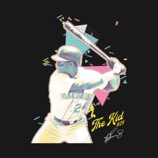 Ken Griffey Jr The Kid Basketball Legend Signature Vintage Retro 80s 90s Bootleg Rap Style T-Shirt