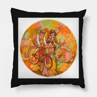 Autumn cycle Pillow