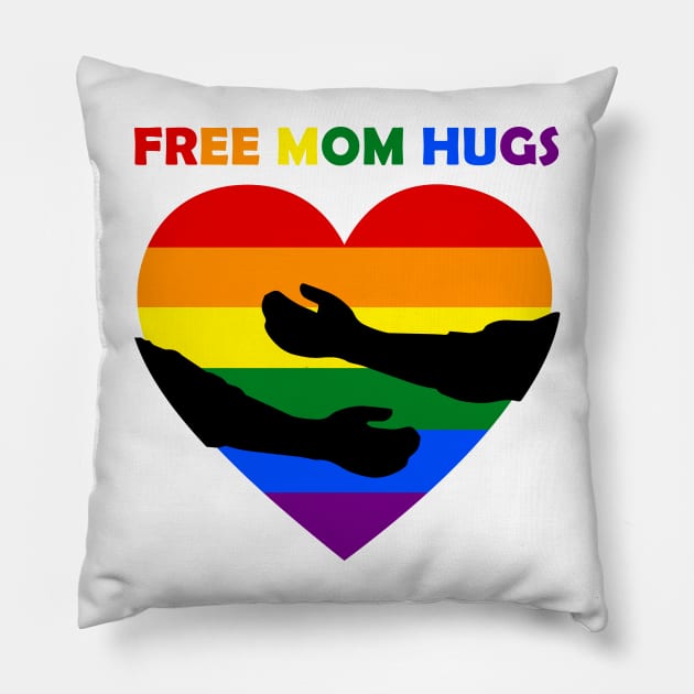 Free Mom Hugs Pillow by Daniela A. Wolfe Designs