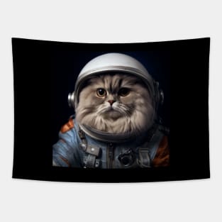 Astronaut Cat in Space - British Longhair Tapestry