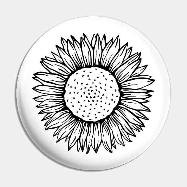 sunflower Pin by UniqueWorld