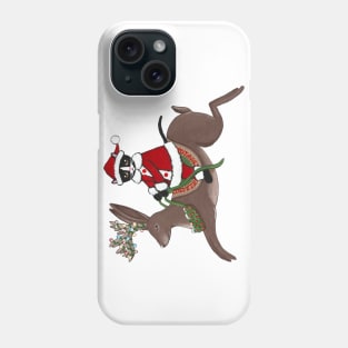 Santa Claws and Jackalope Phone Case