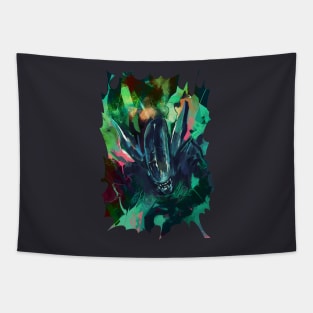 Alien vaporwave Tapestry