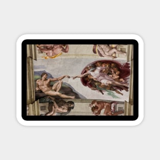 The Creation of Adam By Michelangelo Buonarroti, Touching Hands, Sistine Chapel Magnet