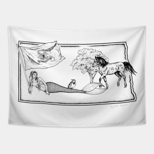 North Dakota Mermaid Tapestry