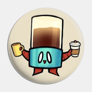 Coffee Tank Guy Pin