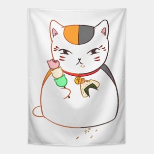 Nyanko Sensei eating (Natsume Yuujinchou) Tapestry