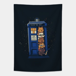 Time Travel Cats by Tobe Fonseca Tapestry