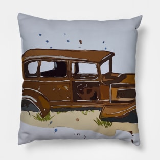 1932 Studebaker found on Route 66 in Petroglyph National Park Pillow