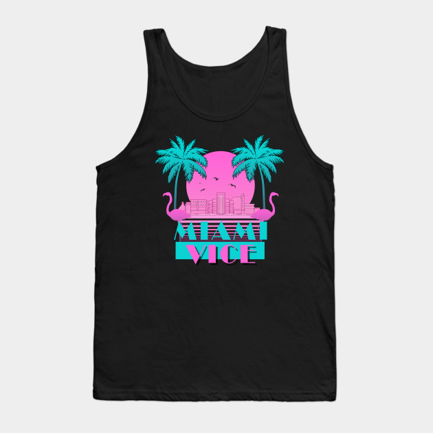 Miami Vice Palm - Miami Vice - Tank Top | TeePublic