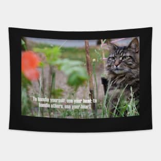 To handle yourself, use your head; to handle others, use your heart wall frame Tapestry