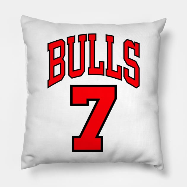 Toni Kukoc Jersey Pillow by mubays