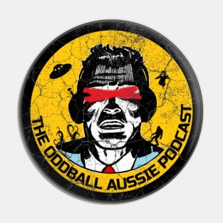 Distressed Oddball Aussie logo Pin