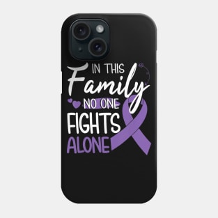 In this family no one fights alone Pancreatic Cancer Phone Case