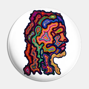 Face of Faces Pin