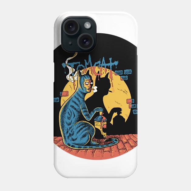 Tom Cat Phone Case by Max Schaller Art