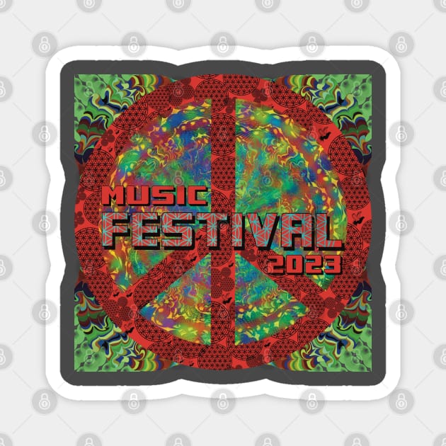 Music Festival Season Magnet by KateVanFloof