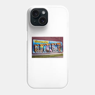 Greetings from Cleveland Mural Phone Case