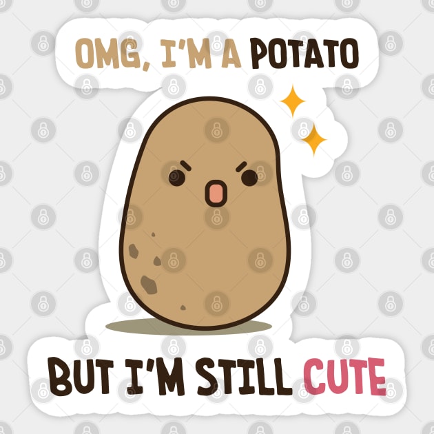 cute potato' Sticker