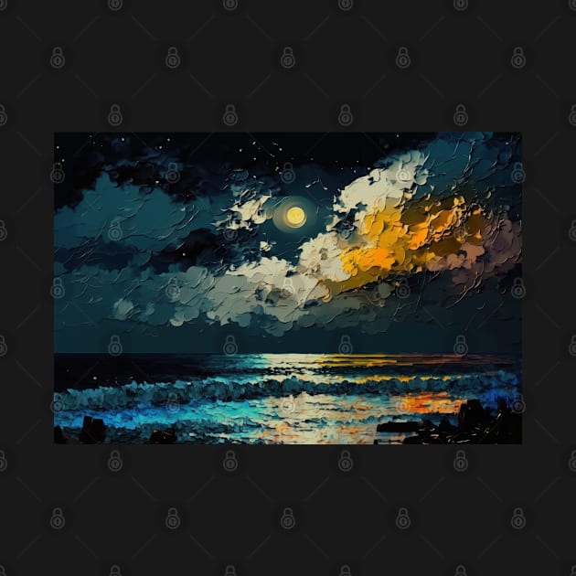 Night Beach Dreamscape by SoloSeal