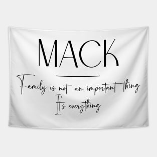 Mack Family, Mack Name, Mack Middle Name Tapestry