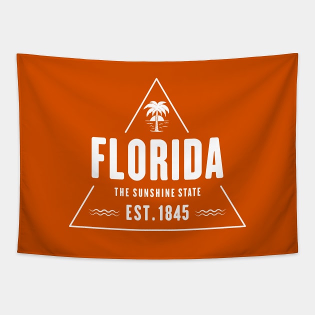 Florida State Textured Apparel Design Tapestry by TopTeesShop